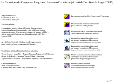 Intervento Preliminare Tavola 1
